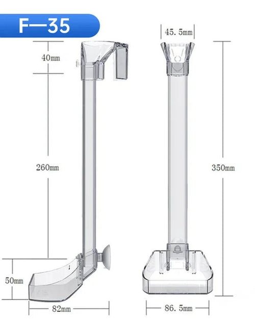 Load image into Gallery viewer, Aquarium Acrylic Feeding Tube Anti-Stuck Fish Design Transparent Fish Feeder Suitable for a Variety of Fish Tanks 2668south
