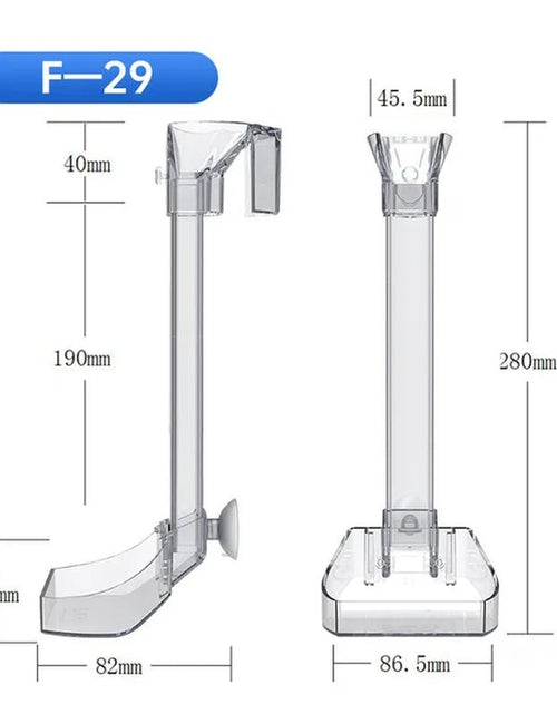 Load image into Gallery viewer, Aquarium Acrylic Feeding Tube Anti-Stuck Fish Design Transparent Fish Feeder Suitable for a Variety of Fish Tanks 2668south
