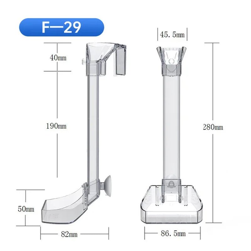 Aquarium Acrylic Feeding Tube Anti-Stuck Fish Design Transparent Fish Feeder Suitable for a Variety of Fish Tanks 2668south