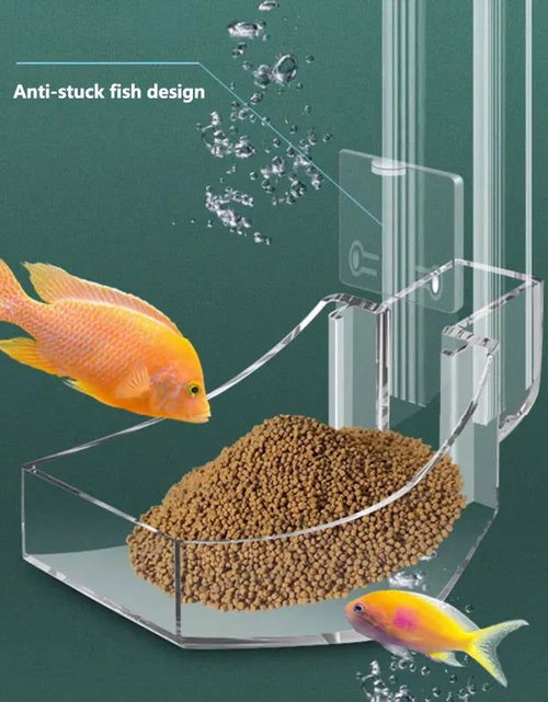 Load image into Gallery viewer, Aquarium Acrylic Feeding Tube Anti-Stuck Fish Design Transparent Fish Feeder Suitable for a Variety of Fish Tanks 2668south
