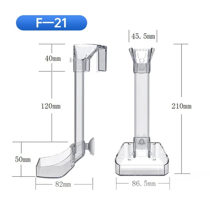 Aquarium Acrylic Feeding Tube Anti-Stuck Fish Design Transparent Fish Feeder Suitable for a Variety of Fish Tanks 2668south