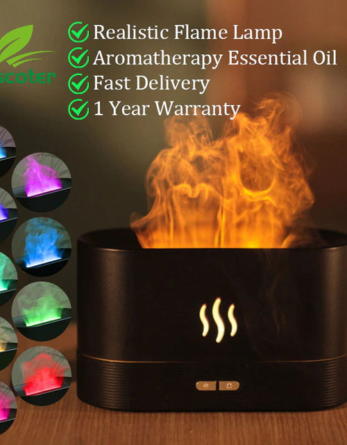 Load image into Gallery viewer, Aroma Diffuser Air Humidifier Ultrasonic Cool Mist Maker Fogger Led Essential Oil Flame Lamp Difusor 2668south
