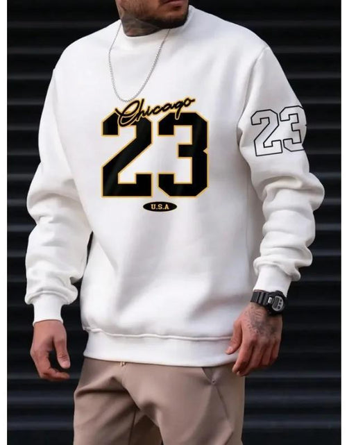 Load image into Gallery viewer, Art Letter Design Man Clothes Set Style Fleece Sweats 2668south
