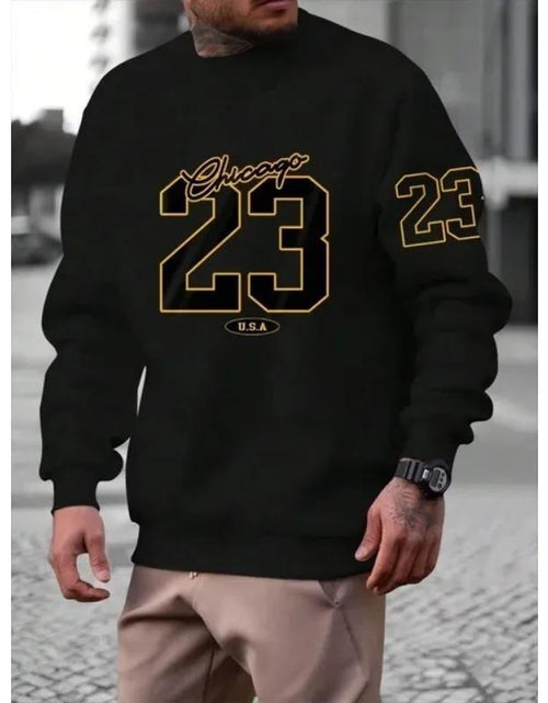 Load image into Gallery viewer, Art Letter Design Man Clothes Set Style Fleece Sweats 2668south
