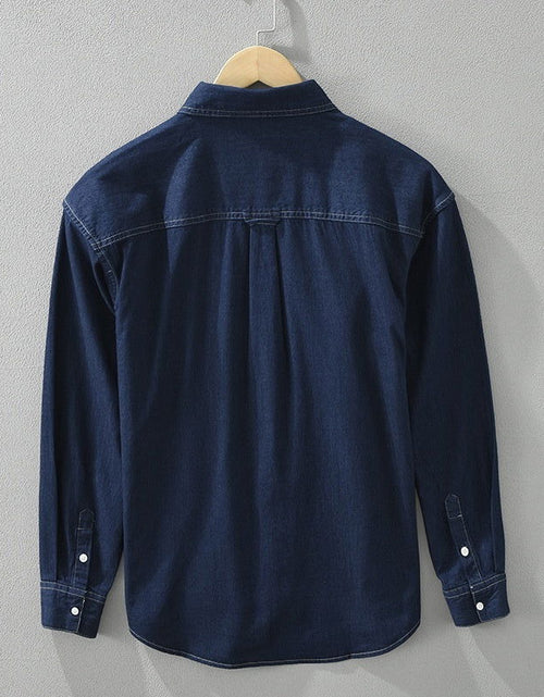 Load image into Gallery viewer, Artistic Denim Long Sleeve Loose Casual Top 2668south
