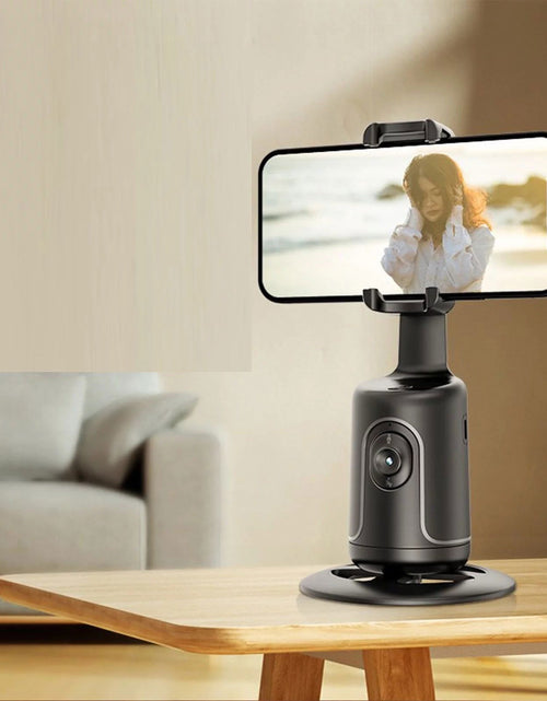 Load image into Gallery viewer, Auto Face Tracking Phone Holder Tripod, No App Required, 360° Rotation Smart Face Body Tracking Tripod Selfie Phone Camera Mount Cell Phone Stand for TIK Tok, Vlog, Live Streaming, Youtube Video 2668south
