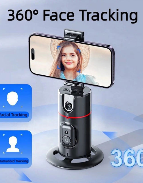 Load image into Gallery viewer, Auto Face Tracking Phone Holder Tripod, No App Required, 360° Rotation Smart Face Body Tracking Tripod Selfie Phone Camera Mount Cell Phone Stand for TIK Tok, Vlog, Live Streaming, Youtube Video 2668south
