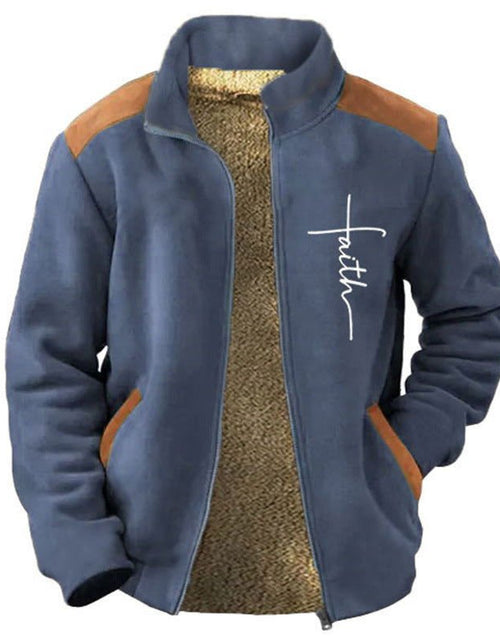 Load image into Gallery viewer, Autumn And Winter Men&#39;s Fleece-lined Turn-down Collar Coat 2668south
