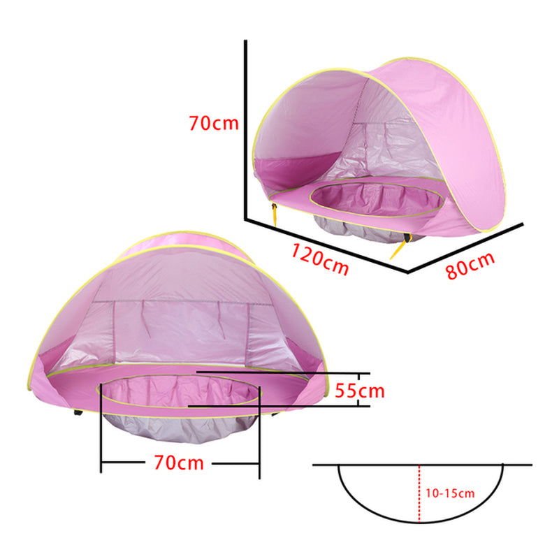 Baby Beach Tent Portable Shade Pool UV Protection Sun Shelter for Infant Outdoor Toys Child Swimming Pool Play House Tent Toys 2668south