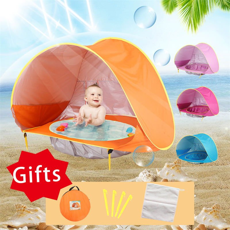 Baby Beach Tent Portable Shade Pool UV Protection Sun Shelter for Infant Outdoor Toys Child Swimming Pool Play House Tent Toys 2668south