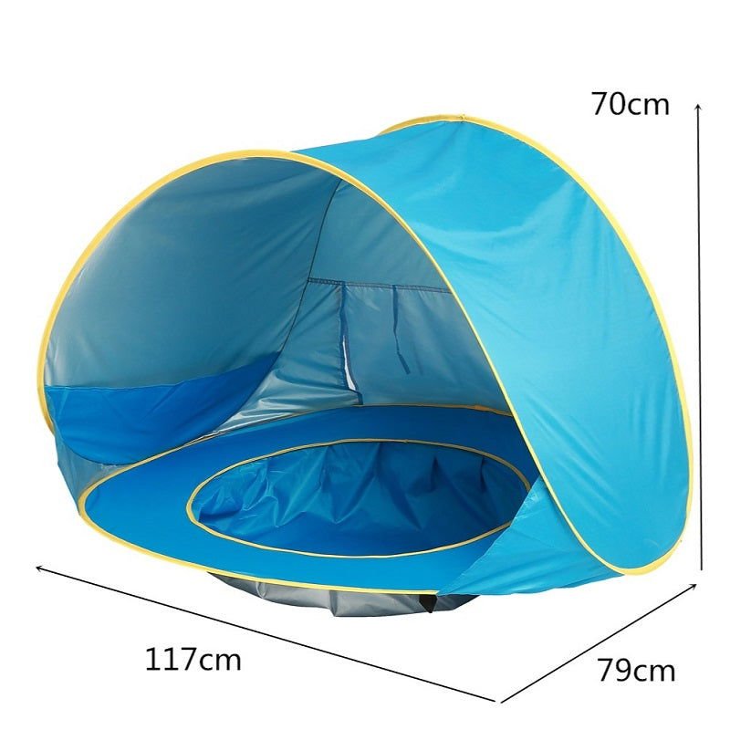 Baby Beach Tent Portable Shade Pool UV Protection Sun Shelter for Infant Outdoor Toys Child Swimming Pool Play House Tent Toys 2668south