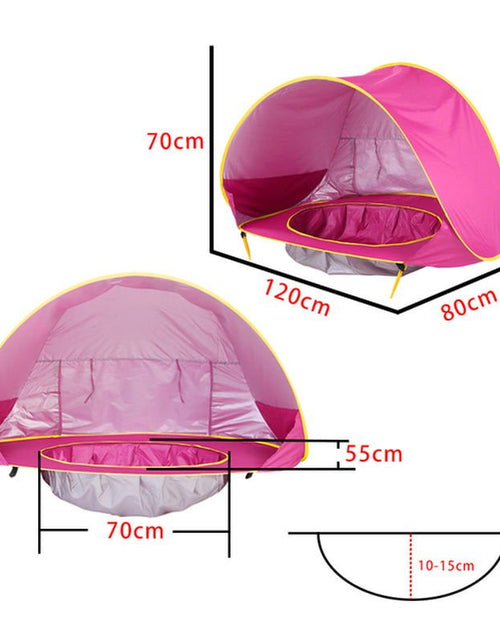 Load image into Gallery viewer, Baby Beach Tent Portable Shade Pool UV Protection Sun Shelter for Infant Outdoor Toys Child Swimming Pool Play House Tent Toys 2668south
