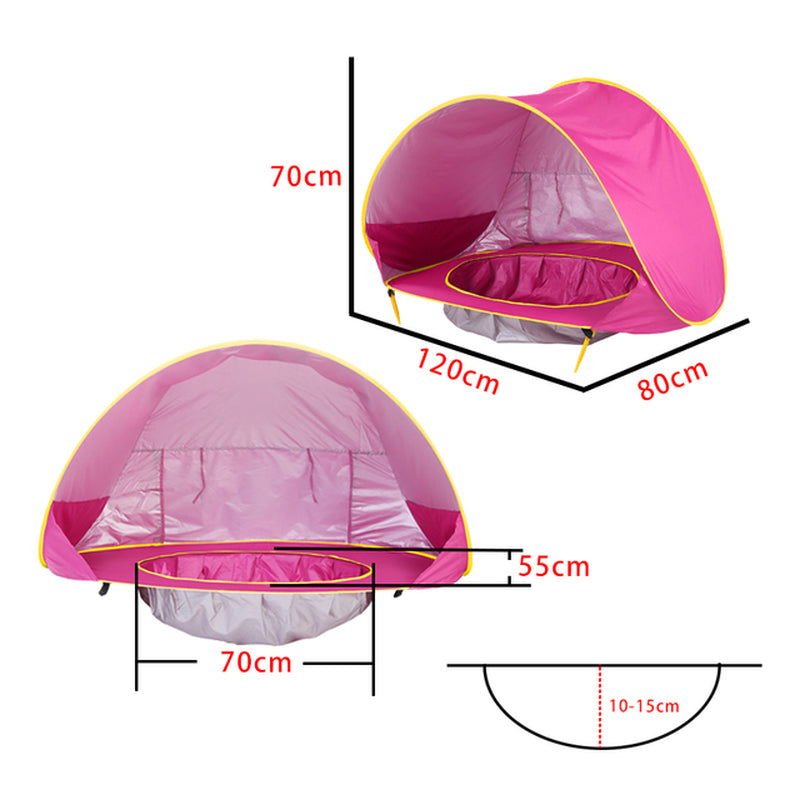 Baby Beach Tent Portable Shade Pool UV Protection Sun Shelter for Infant Outdoor Toys Child Swimming Pool Play House Tent Toys 2668south