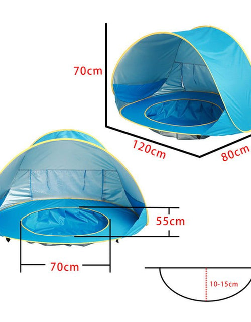 Load image into Gallery viewer, Baby Beach Tent Portable Shade Pool UV Protection Sun Shelter for Infant Outdoor Toys Child Swimming Pool Play House Tent Toys 2668south
