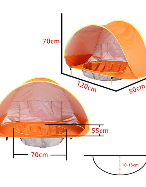 Load image into Gallery viewer, Baby Beach Tent Portable Shade Pool UV Protection Sun Shelter for Infant Outdoor Toys Child Swimming Pool Play House Tent Toys 2668south
