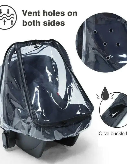 Load image into Gallery viewer, Baby Safety Seat Rain Cover Transparent EVA Baby Out Stroller Baby Carriage Rain Cover Dust Cover Rain Cover 2668south
