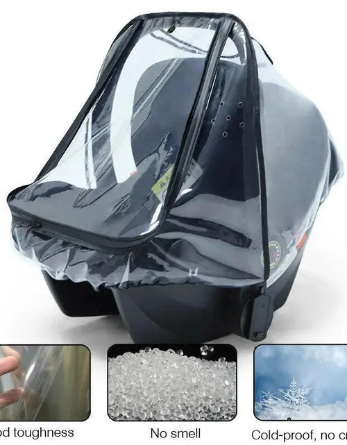 Load image into Gallery viewer, Baby Safety Seat Rain Cover Transparent EVA Baby Out Stroller Baby Carriage Rain Cover Dust Cover Rain Cover 2668south
