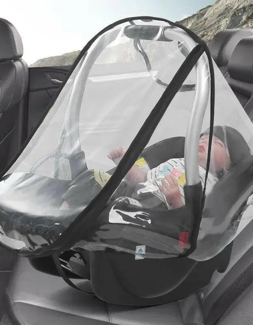 Load image into Gallery viewer, Baby Safety Seat Rain Cover Transparent EVA Baby Out Stroller Baby Carriage Rain Cover Dust Cover Rain Cover 2668south
