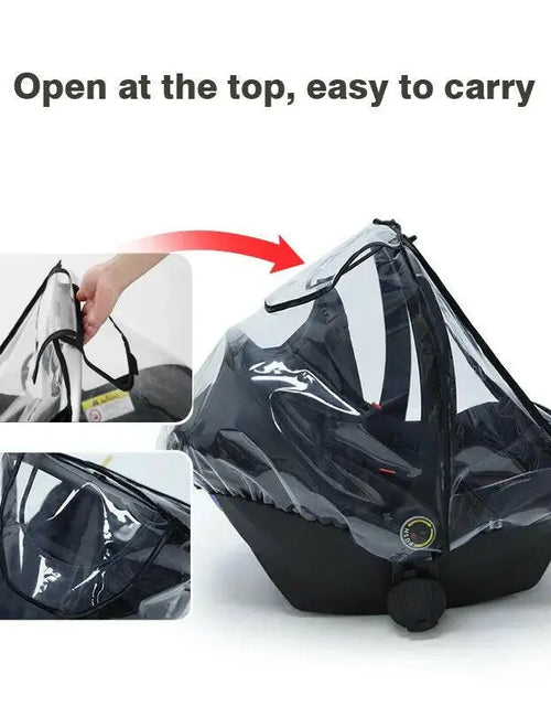 Load image into Gallery viewer, Baby Safety Seat Rain Cover Transparent EVA Baby Out Stroller Baby Carriage Rain Cover Dust Cover Rain Cover 2668south
