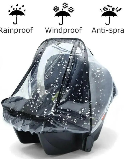 Load image into Gallery viewer, Baby Safety Seat Rain Cover Transparent EVA Baby Out Stroller Baby Carriage Rain Cover Dust Cover Rain Cover 2668south
