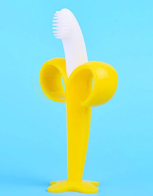 Load image into Gallery viewer, Baby Silicone Training Toothbrush BPA Free Banana Shape Safe Toddle Teether Chew Toys Teething Ring Gift Infant Baby Chewing 2668south
