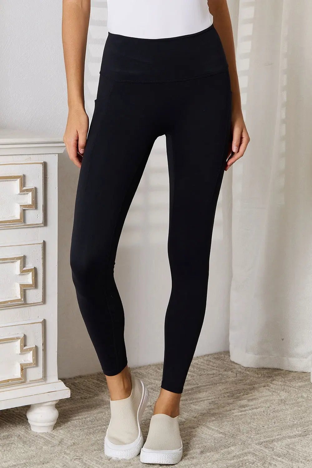 Basic Bae Wide Waistband Sports Leggings 2668south