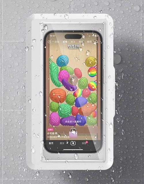 Load image into Gallery viewer, Bathroom Waterproof Phone Holder Shower Phone Case Seal Protection Touch Screen Mobile Phone Box for Kitchen Wall Stand Shelves 2668south
