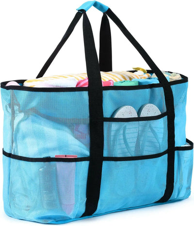 Beach Bag, Extra Large Beach Bags for Women Waterproof Sandproof, Mesh Beach Tote Bags Travel Pool Bag 2668south