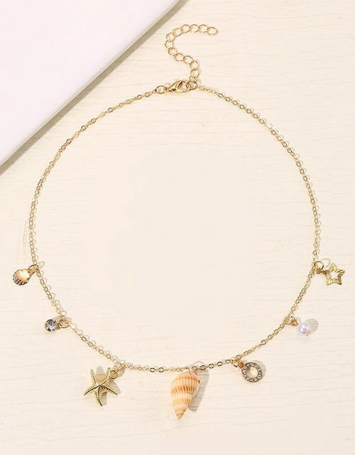 Load image into Gallery viewer, Beach Ocean Style 26 Letter Pearl Shell Necklace 2668south
