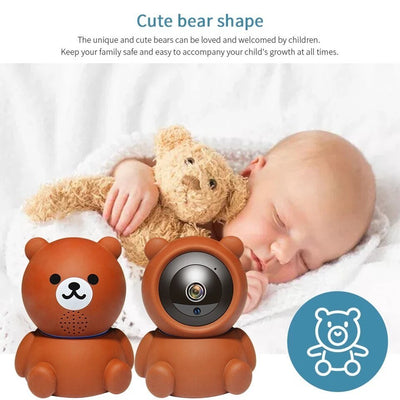 Bear Camera1080P Wifi IP Camera Auto Tracking IR Night Vision Home Security Camera 2668south