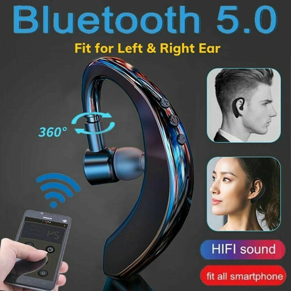 Bluetooth 5.0 Earpiece Driving Trucker Wireless Headset Earbuds Noise Cancelling 2668south