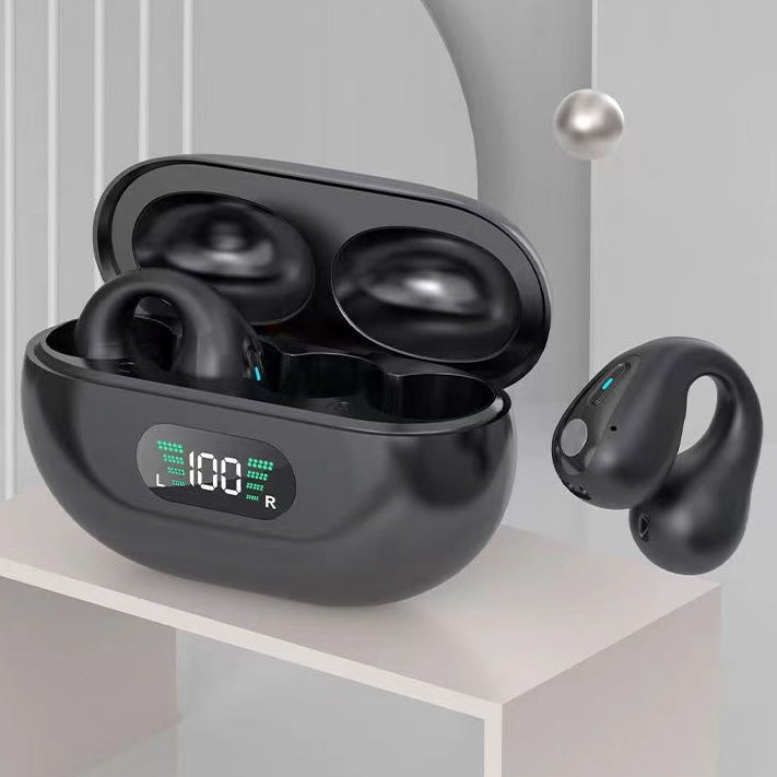 Bone Conduction Headphones TWS Earbuds Ear Clip Bluetooth 5.3 Touch Wireless Earphone In-Ear Bass HIFI Sports Headset 2668south