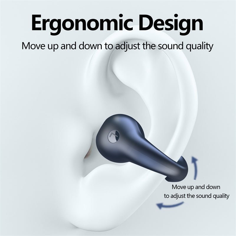 Bone Conduction Headphones TWS Earbuds Ear Clip Bluetooth 5.3 Touch Wireless Earphone In-Ear Bass HIFI Sports Headset 2668south