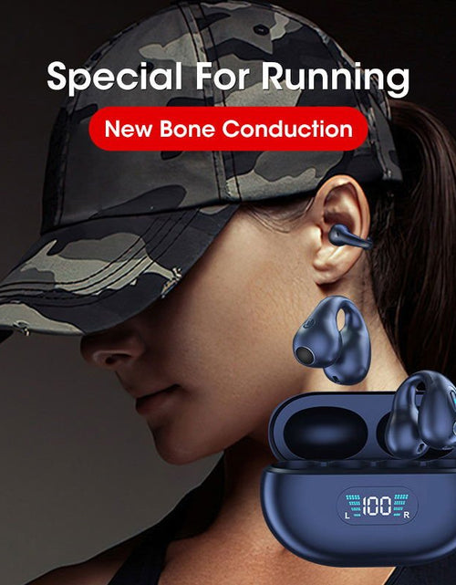 Load image into Gallery viewer, Bone Conduction Headphones TWS Earbuds Ear Clip Bluetooth 5.3 Touch Wireless Earphone In-Ear Bass HIFI Sports Headset 2668south
