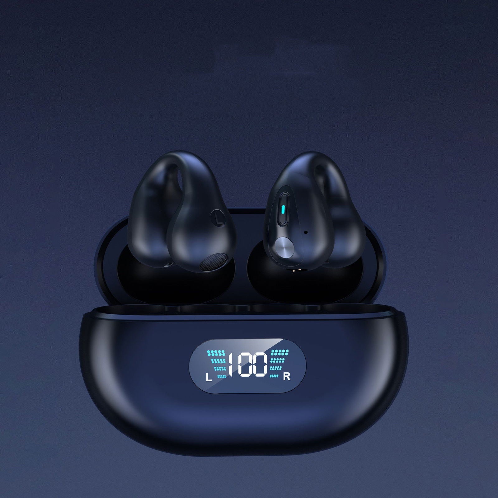 Bone Conduction Headphones TWS Earbuds Ear Clip Bluetooth 5.3 Touch Wireless Earphone In-Ear Bass HIFI Sports Headset 2668south