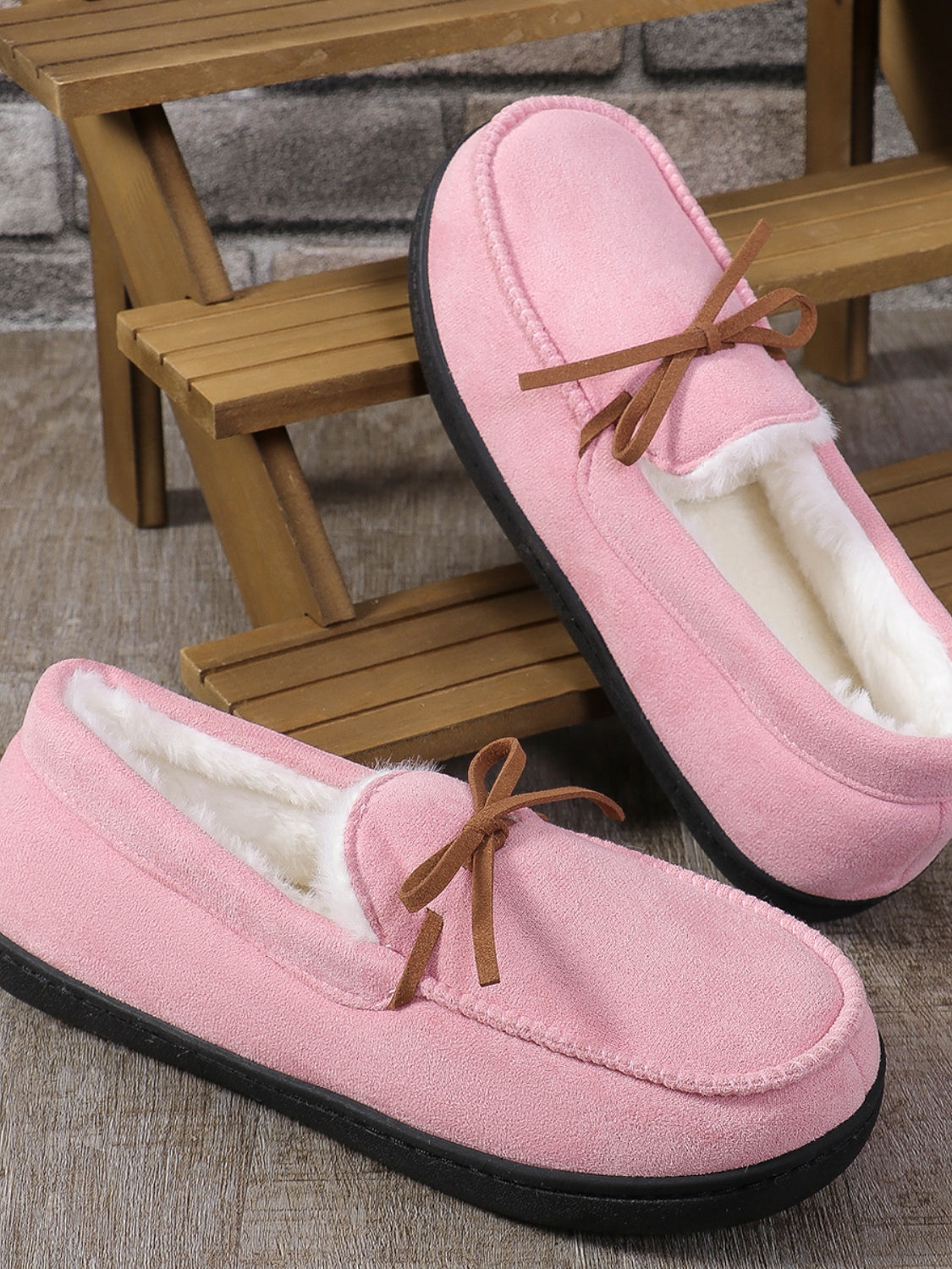 Bow Round Toe Flat Slip-Ons 2668south