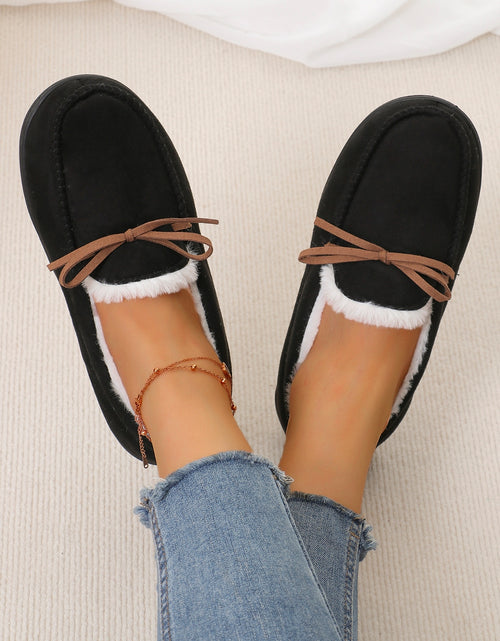 Load image into Gallery viewer, Bow Round Toe Flat Slip-Ons 2668south
