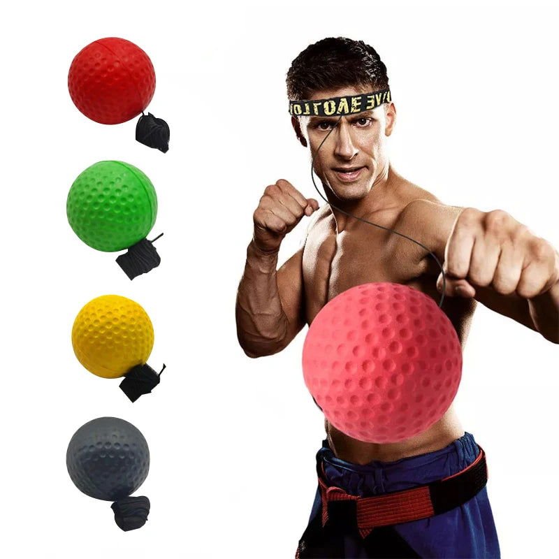 Boxing Speed Ball Head-Mounted PU Punch Ball MMA Sanda Training Hand Eye Reaction Home Sandbag Fitness Boxing Equipment 2668south