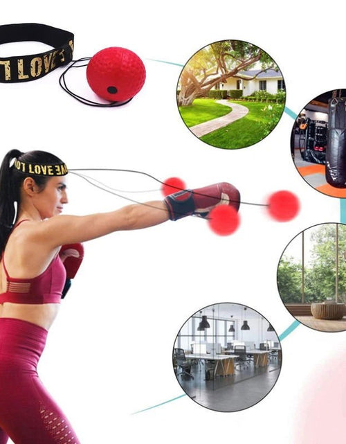 Load image into Gallery viewer, Boxing Speed Ball Head-Mounted PU Punch Ball MMA Sanda Training Hand Eye Reaction Home Sandbag Fitness Boxing Equipment 2668south
