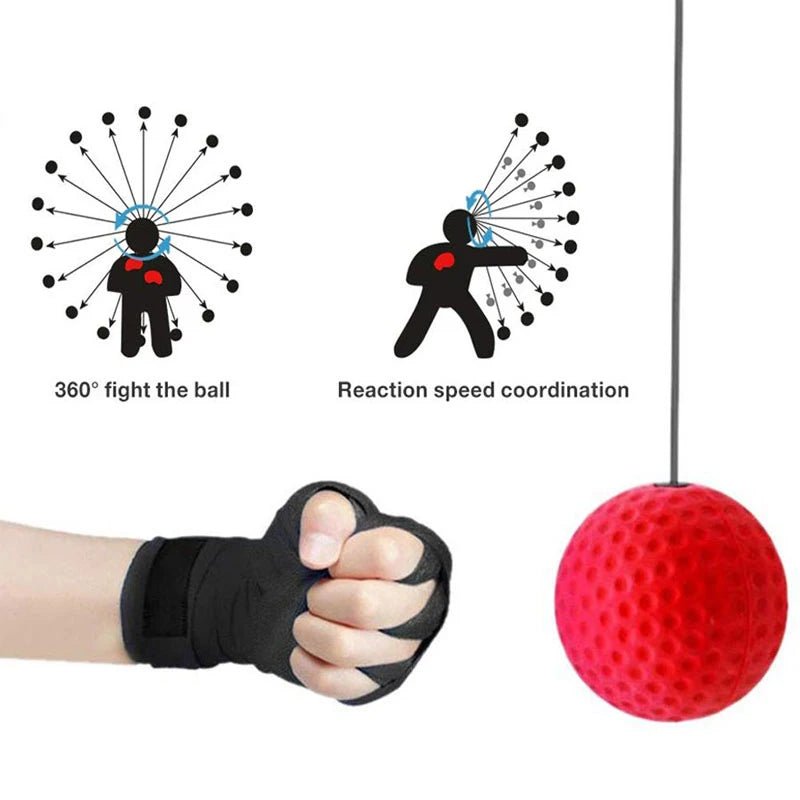 Boxing Speed Ball Head-Mounted PU Punch Ball MMA Sanda Training Hand Eye Reaction Home Sandbag Fitness Boxing Equipment 2668south