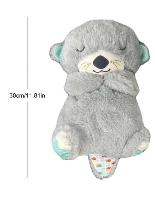 Load image into Gallery viewer, Breathing Otter Baby Sleep and Playmate Otter Musical Stuffed Plush Toy Baby Kids Soothing Music Sleep Sound and Light Doll Toys 2668south
