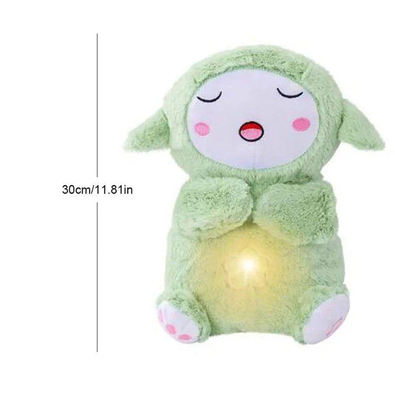 Breathing Otter Baby Sleep and Playmate Otter Musical Stuffed Plush Toy Baby Kids Soothing Music Sleep Sound and Light Doll Toys 2668south