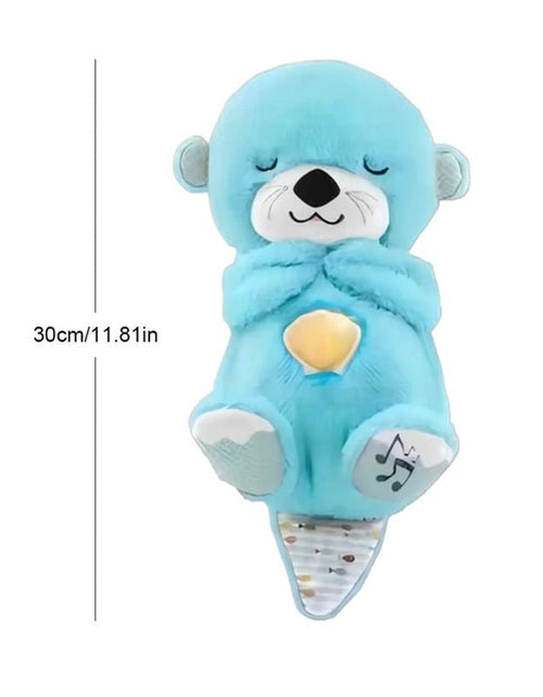 Load image into Gallery viewer, Breathing Otter Baby Sleep and Playmate Otter Musical Stuffed Plush Toy Baby Kids Soothing Music Sleep Sound and Light Doll Toys 2668south
