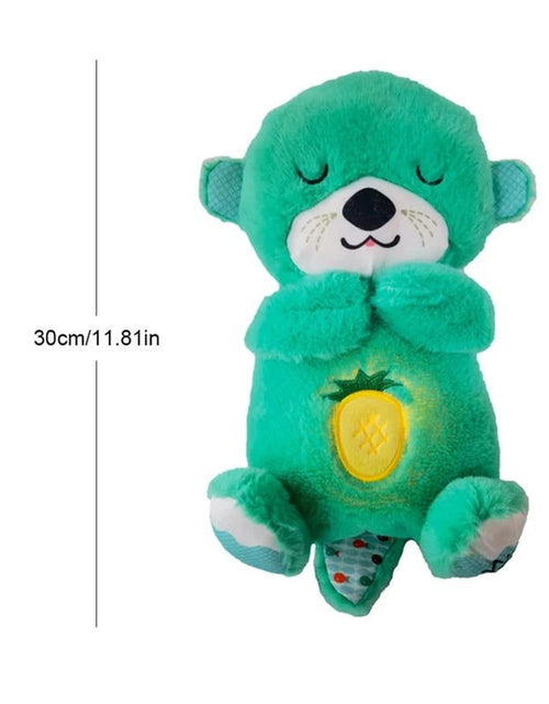 Load image into Gallery viewer, Breathing Otter Baby Sleep and Playmate Otter Musical Stuffed Plush Toy Baby Kids Soothing Music Sleep Sound and Light Doll Toys 2668south
