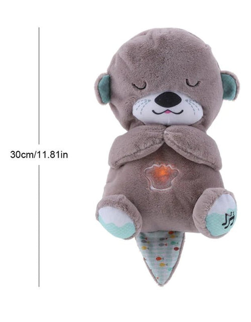 Load image into Gallery viewer, Breathing Otter Baby Sleep and Playmate Otter Musical Stuffed Plush Toy Baby Kids Soothing Music Sleep Sound and Light Doll Toys 2668south
