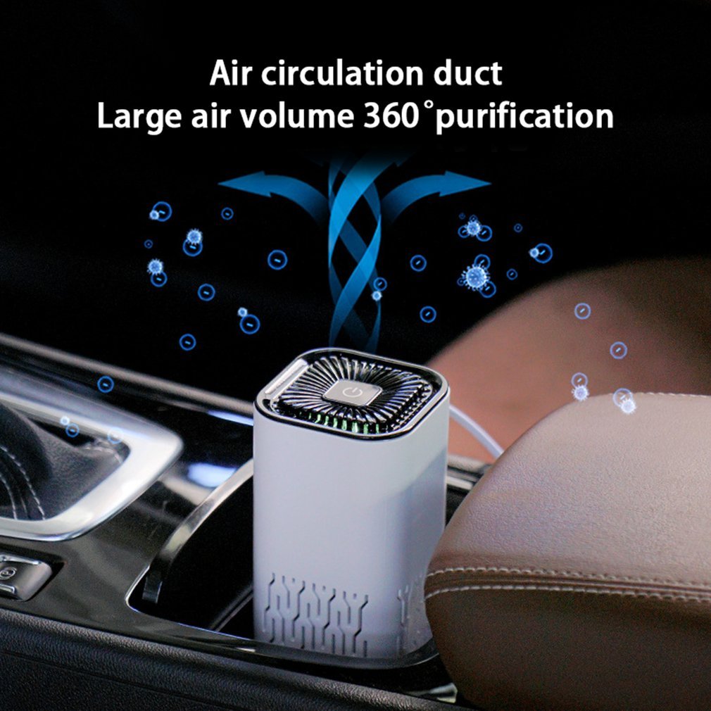 Car Air Purifier Portable Negative Ion Generator Remove Formaldehyde Dust Smoke Air Freshen Washer For Home Car 2668south