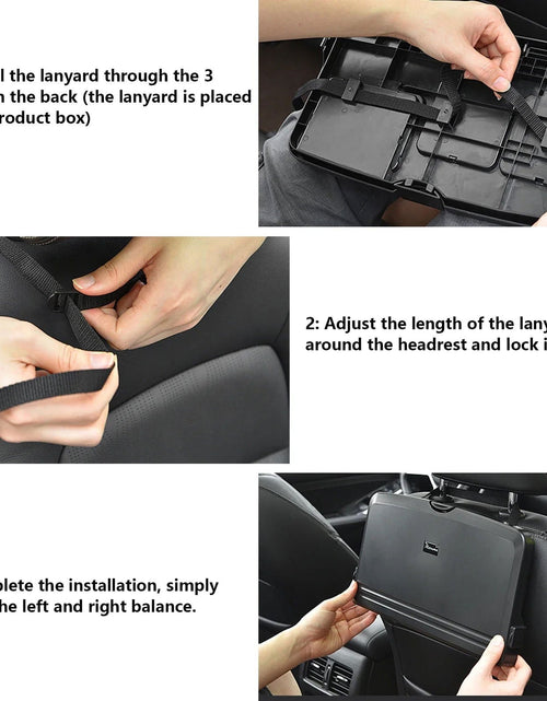 Load image into Gallery viewer, Car Back Seat Portabletray Table Foldable Car Backseat Table Organizer Car Work Dining Table Food Tray for Food and Drink 2668south
