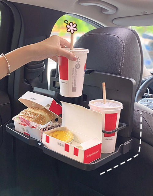 Load image into Gallery viewer, Car Back Seat Portabletray Table Foldable Car Backseat Table Organizer Car Work Dining Table Food Tray for Food and Drink 2668south
