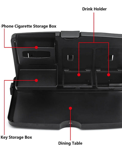 Load image into Gallery viewer, Car Back Seat Portabletray Table Foldable Car Backseat Table Organizer Car Work Dining Table Food Tray for Food and Drink 2668south
