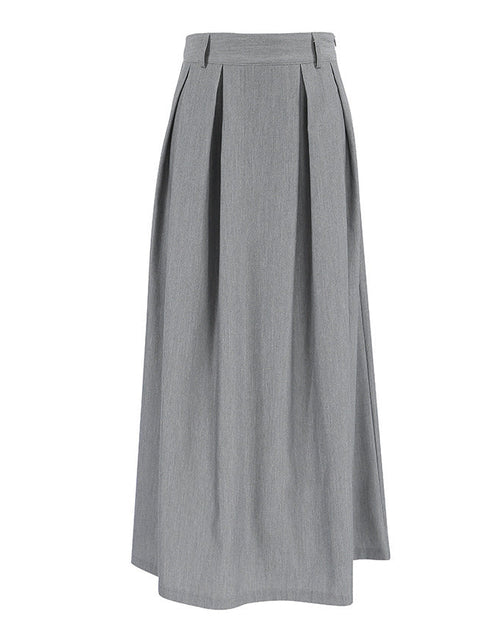 Load image into Gallery viewer, Casual High Waist Slim-fit Pleated A Swing Skirt 2668south
